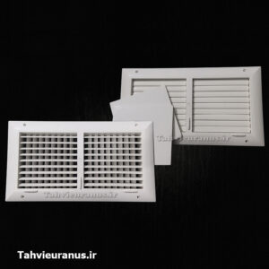 دریچه دیواری پی وی سی درپوش دار