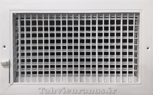 40×30 دریچه دیواری آلومینیومی