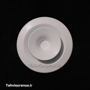 دریچه گرد سقفی آلومینیومی قطر 10