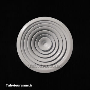 دریچه گرد سقفی آلومینیومی قطر 30