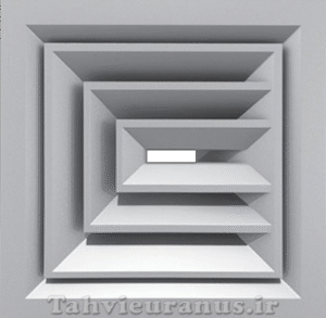 دریچه سقفی سه طرفه آلومینیومی