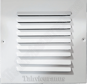 دریچه دیواری نما آلومینیومی 25×25